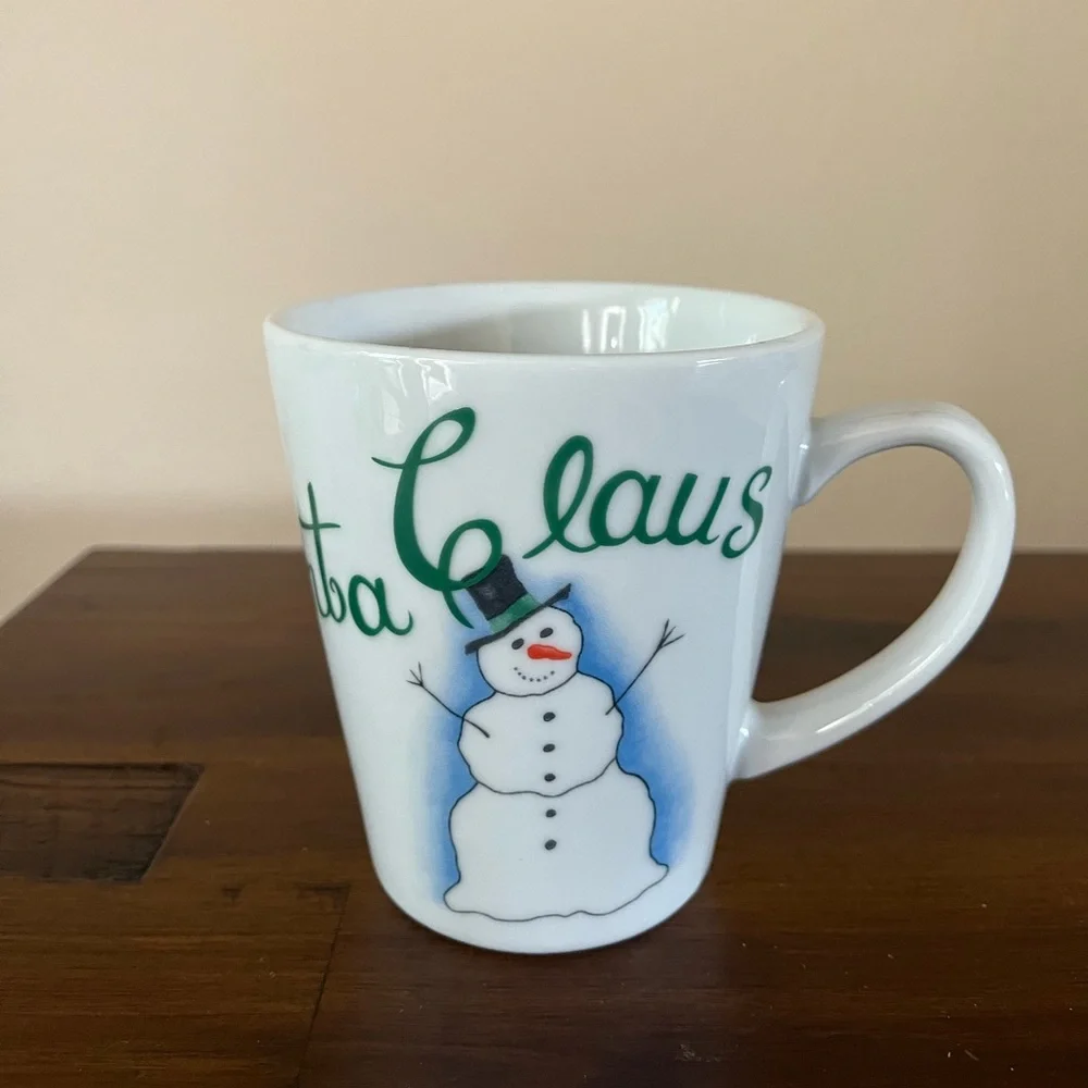 Pier 1 China Snowman Mug